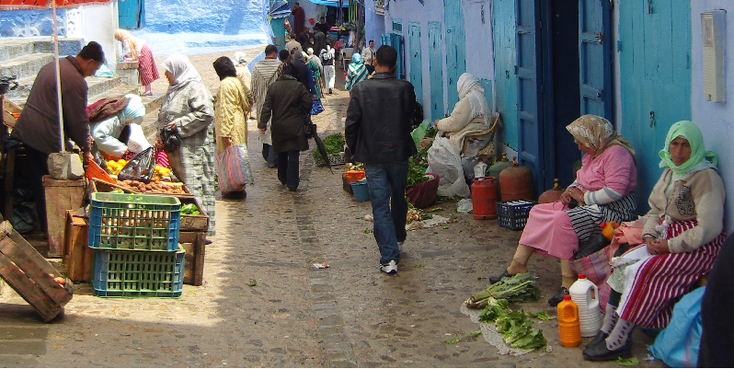 Chefchaouen-Blue-City-Morocco-House-Market