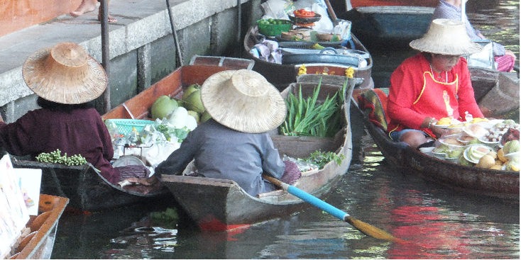 Floating-Market-Bangkok-Thailand-Boats-Fruit-Vegetable