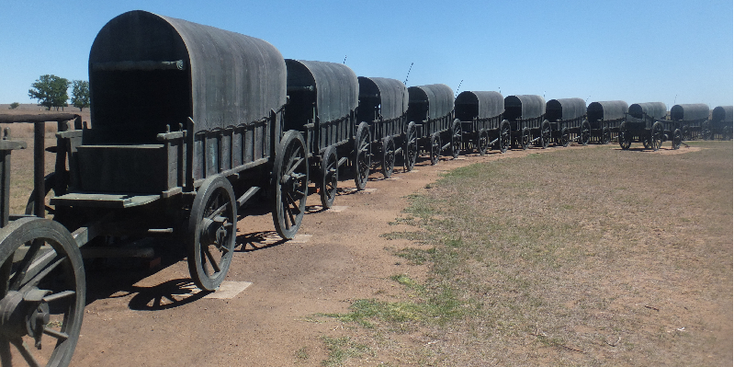 Blood-River-Battlefields-Kwazulu-Natal-Boeren-Zulu-British-Army-Militairy-South-Africa-Wagon-Kraal