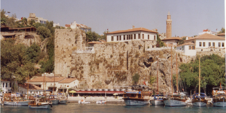 Antalya-Harbour-Lighthouse-Mosque-Turkey-Defending-Walls