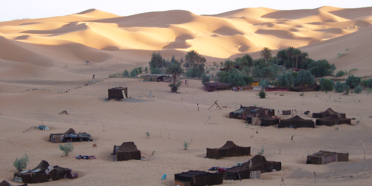Erg-Chebbi-Merzouga-Camel-Dessert-Sahara-Sand-Morocco-Berber-tent