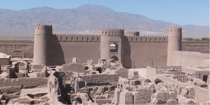Rayen-Kerman-Iran-Mudbrick-Castle-Fort-Dessert