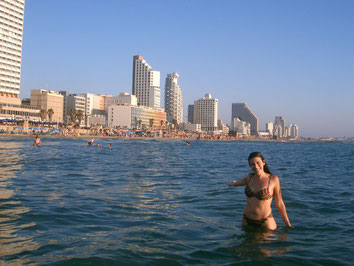 Eilat-Beach-Skyline-Sea-Israël