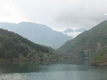 Koman-Lake-Albania-Fog-Mountains