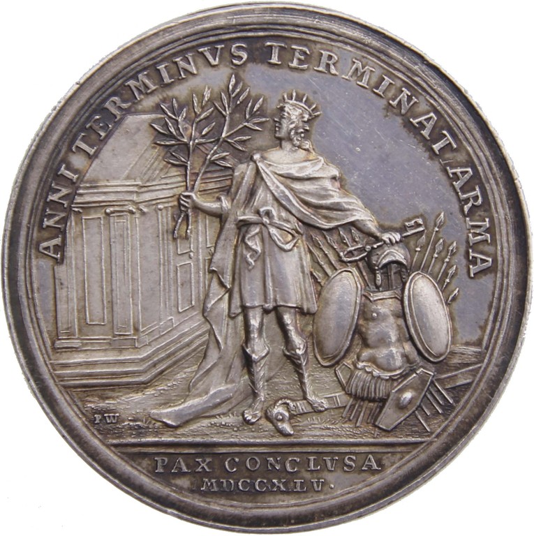 Silbermedaille Preußen 1745, Frieden v. Dresden, Ergebnis 3400 €