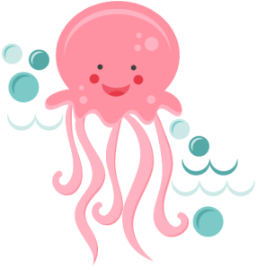 méduse - faune aquatique - animaux - smiley émoticône émoji cartoon clipart illustration - artémotic
