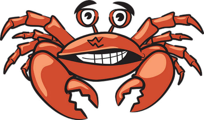 crabe - faune aquatique - animaux - smiley émoticône émoji cartoon clipart illustration - artémotic