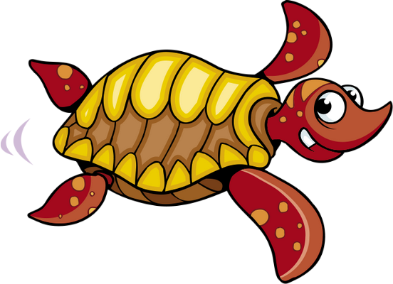 tortue marine - faune aquatique - animaux - smiley émoticône émoji cartoon clipart illustration - artémotic