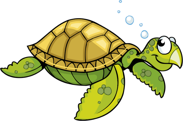 tortue marine - faune aquatique - animaux - smiley émoticône émoji cartoon clipart illustration - artémotic