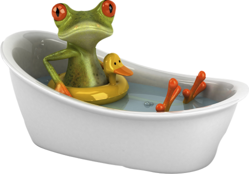 grenouille - faune aquatique - animaux - smiley émoticône émoji cartoon clipart illustration - artémotic