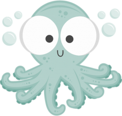poulpe - faune aquatique - animaux - smiley émoticône émoji cartoon clipart illustration - artémotic
