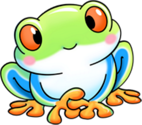 grenouille - faune aquatique - animaux - smiley émoticône émoji cartoon clipart illustration - artémotic