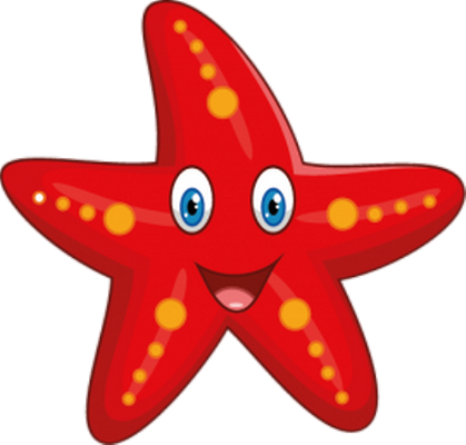 étoile de mer - faune aquatique - animaux - smiley émoticône émoji cartoon clipart illustration - artémotic
