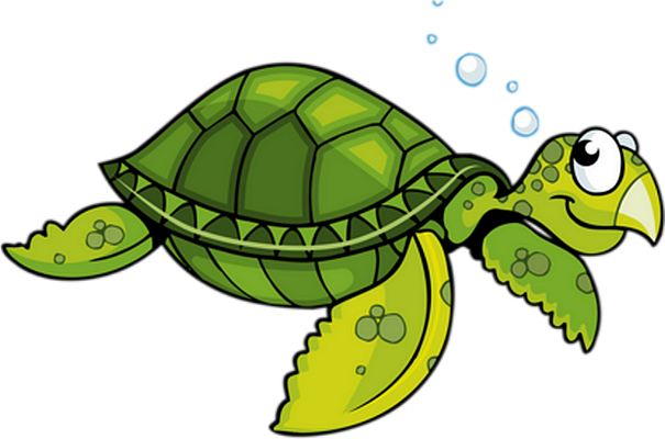 tortue marine - faune aquatique - animaux - smiley émoticône émoji cartoon clipart illustration - artémotic