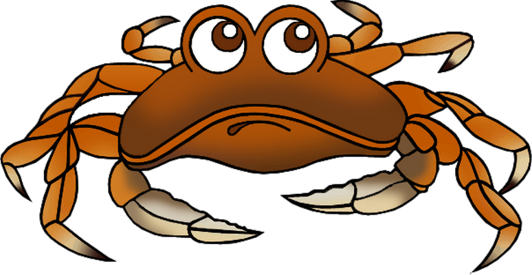crabe - faune aquatique - animaux - smiley émoticône émoji cartoon clipart illustration - artémotic