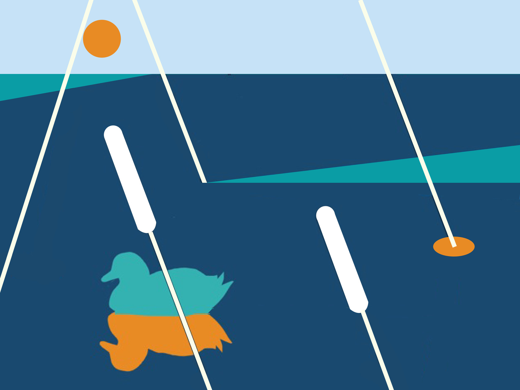 Grafik "Wasser" - Entwurf