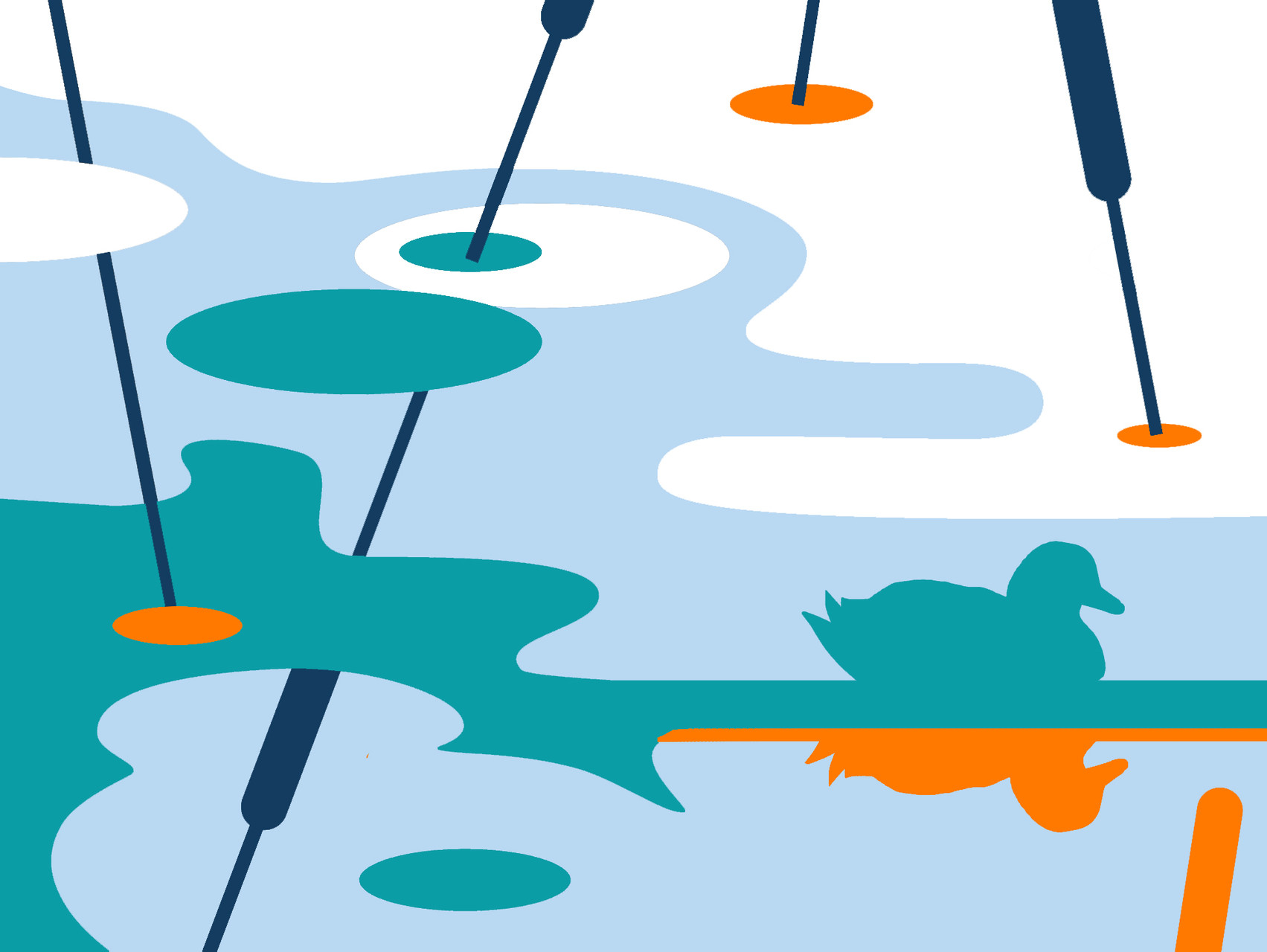 Grafik "Wasser" - Entwurf