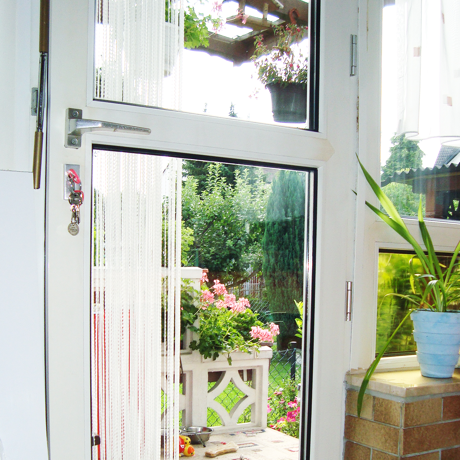 Balkontür Katzenklappe