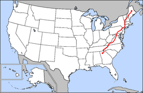 Kaart Appalachian Trail