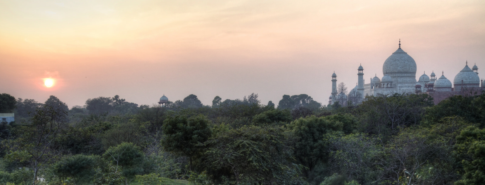 Taj Mahal at sunset*