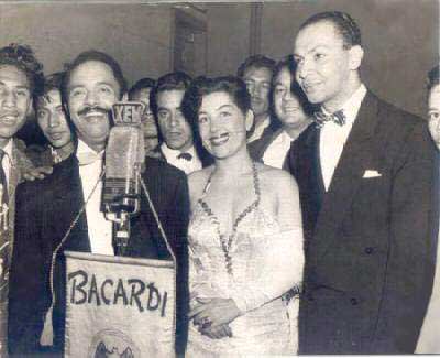 Pérez Prado, Carmencita Pernett y Luis Carbonell.