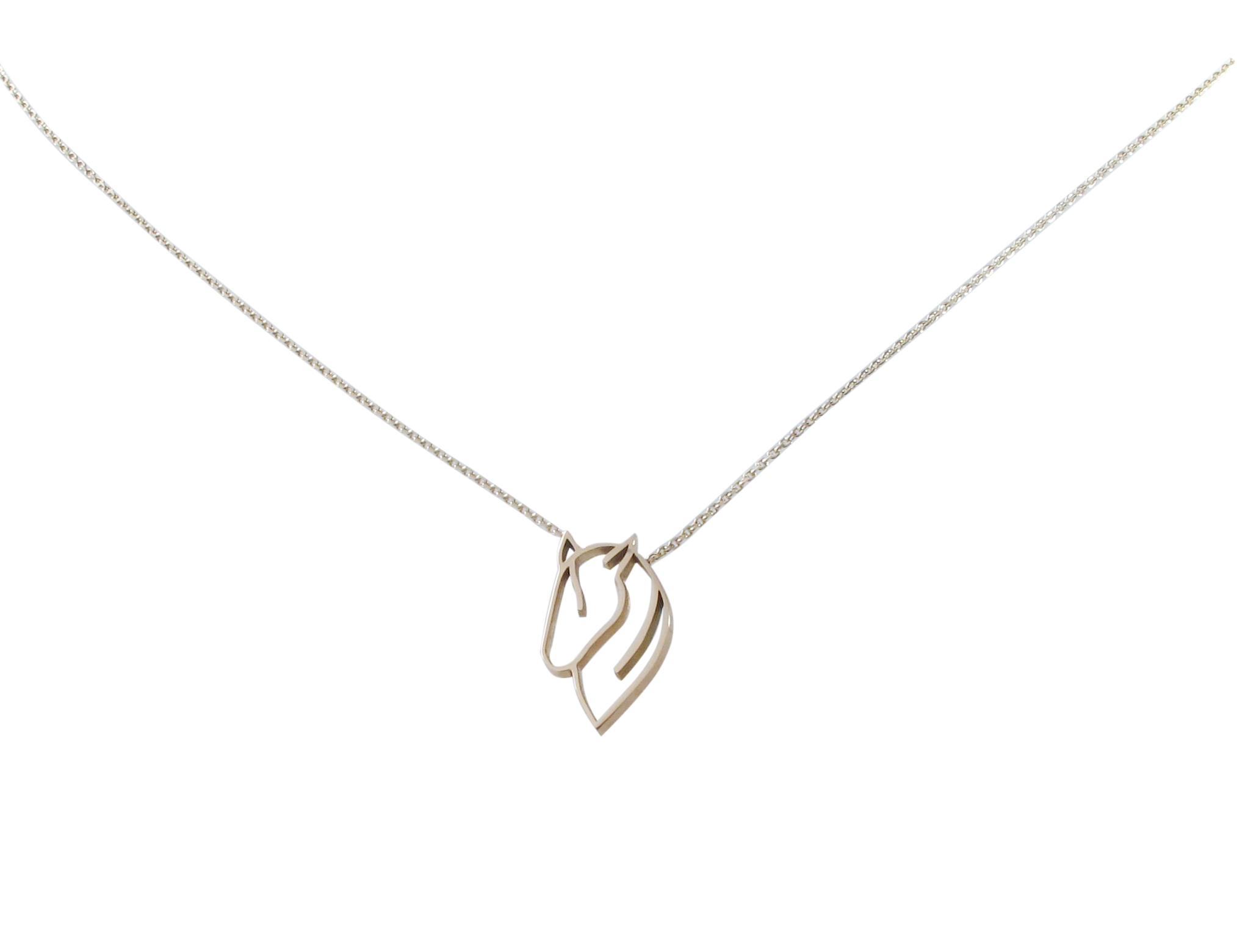 Kette mit Pferdekopf aus 925 Sterlingsilber, 250 Euro