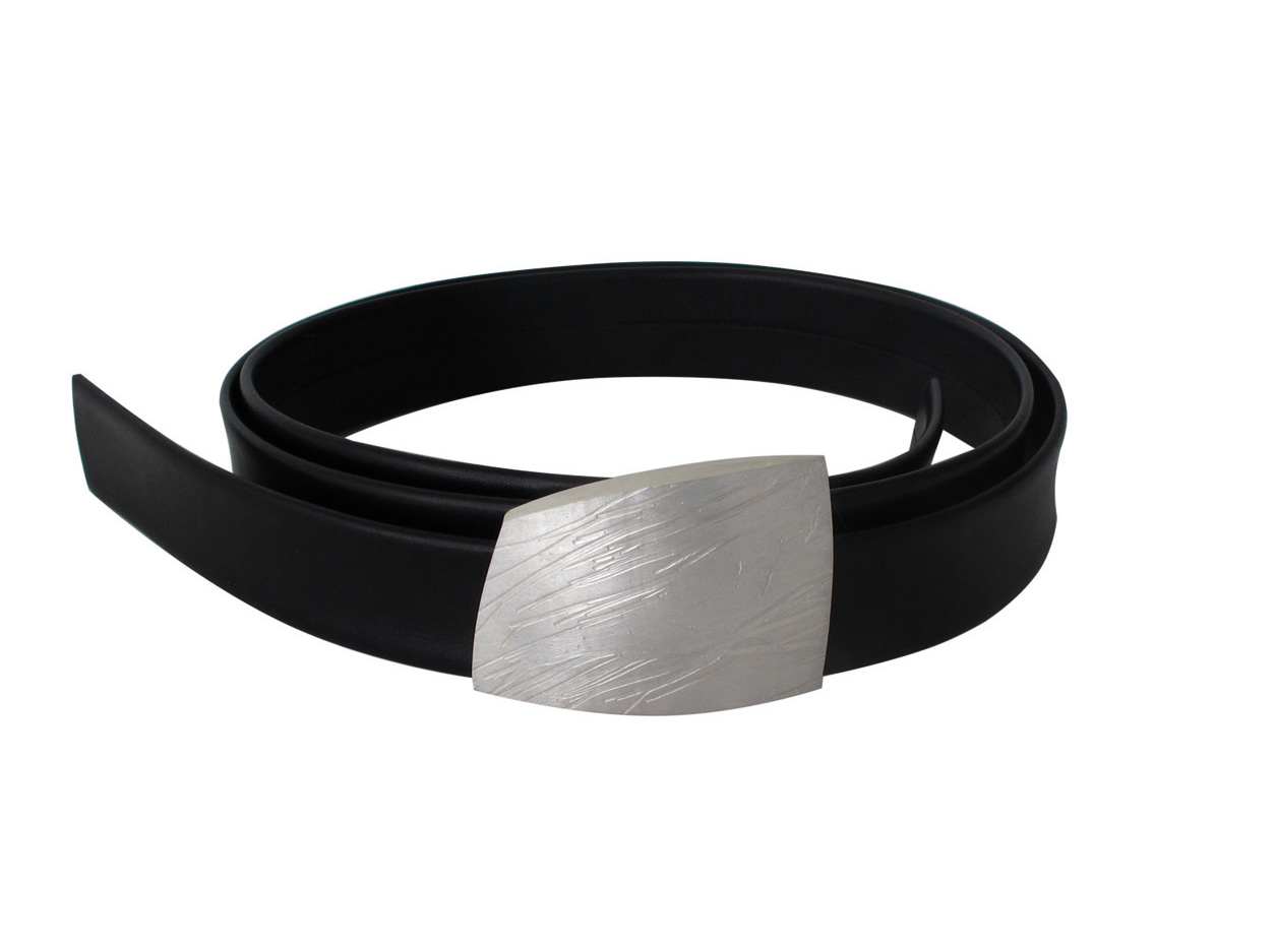 handgefertigte Gürtelschnalle mit aufgewalzter Pferdehaarstruktur - aus 925 Sterlingsilber, 550 Euro  !Abverkauf! dieses Produkt gibt es nur noch solange der Vorrat reicht!