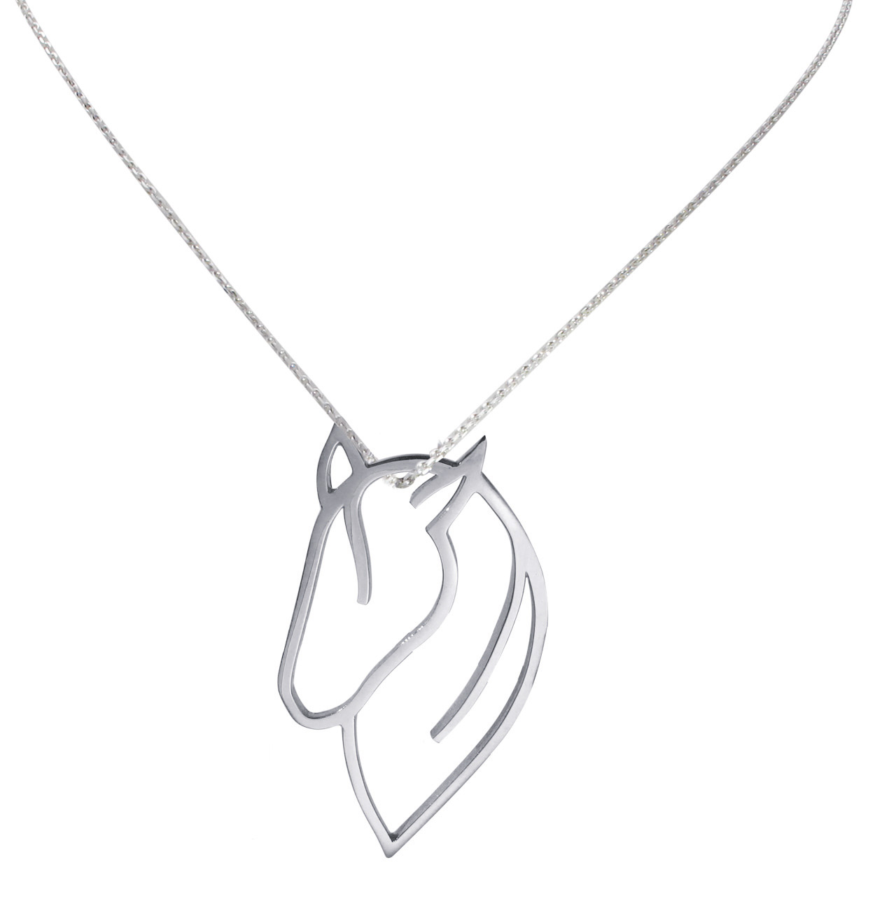 Kette mit Pferdekopf aus 925 Sterlingsilber, 330 Euro
