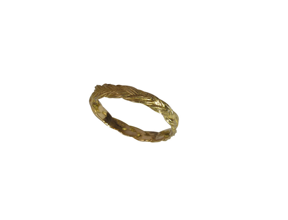 Ring mit Pferdehaarstruktur aus 14kt Rotgold, 170 Euro  !Abverkauf! dieses Produkt gibt es nur noch solange der Vorrat reicht!