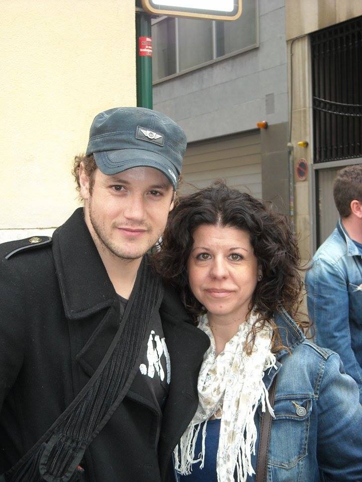 Isabel Campos - con Dani en el musical en Valencia de La Bella y la Bestia