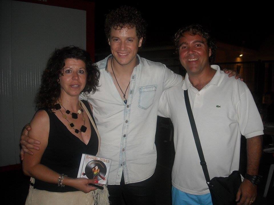 Isabel Campos - con Dani en el concierto de la Vilajoiosa