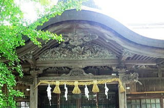 米子八幡神社・拝殿上部