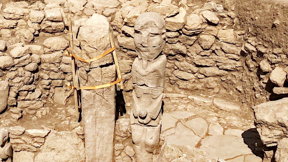 Taş Tepeler 10.000 Jahre alten Statue eines Mannes