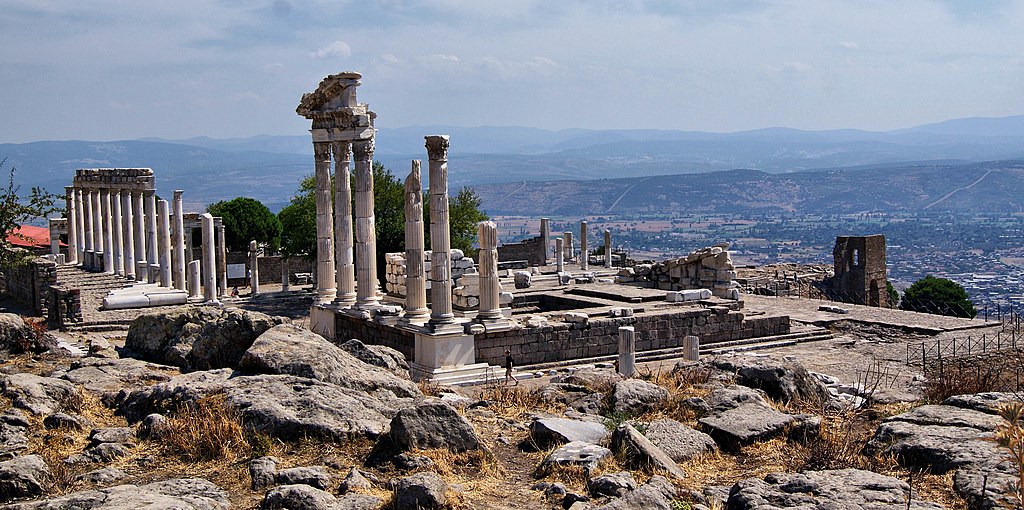 Pergamon Akropolis Obere Stadt UNESCO Weilt Kulturerbe