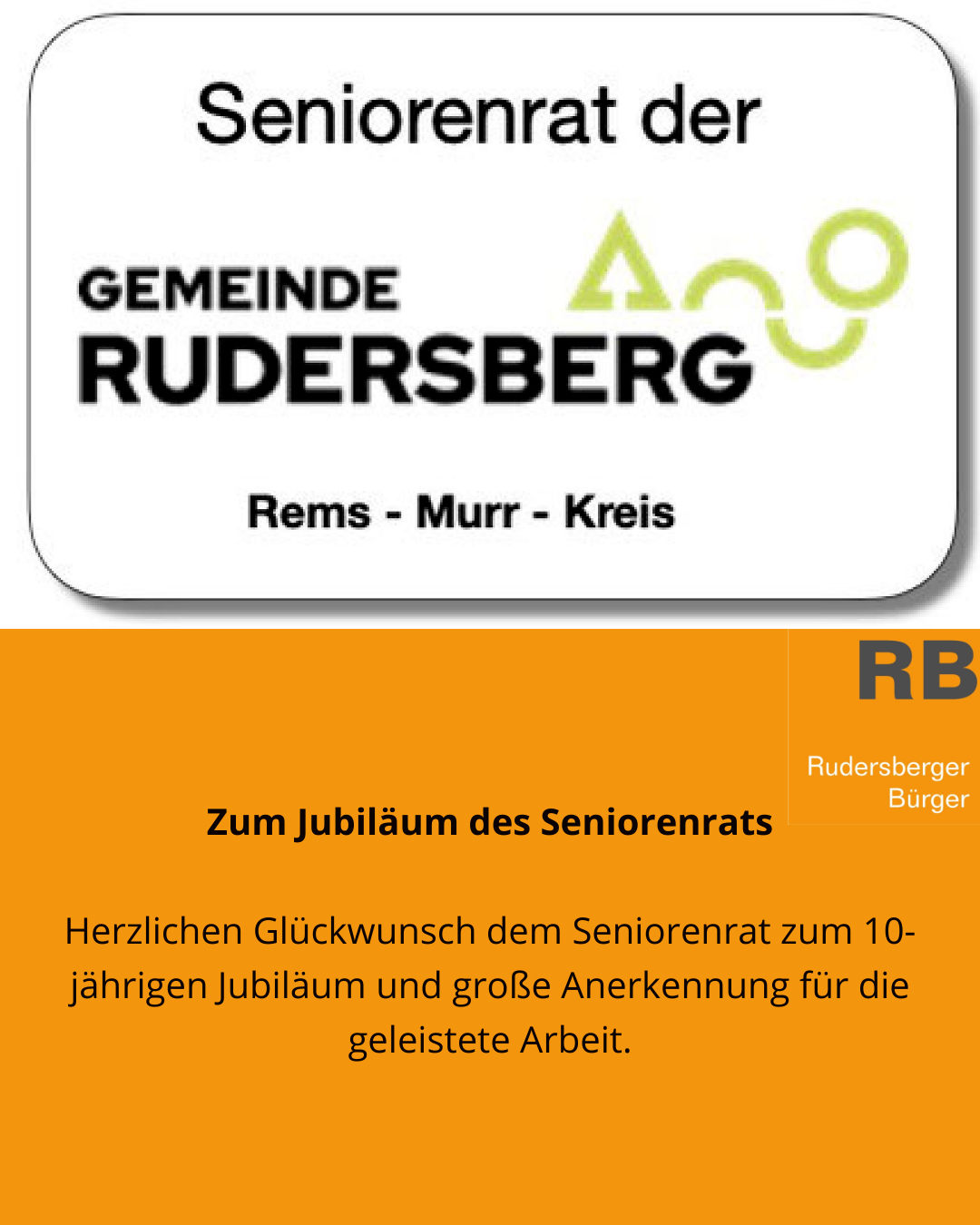 Zum Jubiläum des Seniorenrats