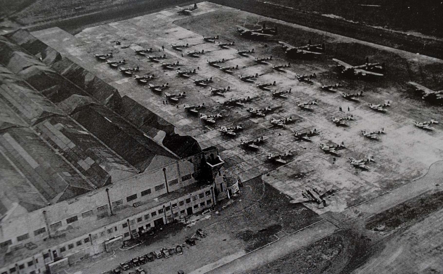 The Spitfire factory (now the Jaguar) during World War 2. Image from the Birmingham Post.