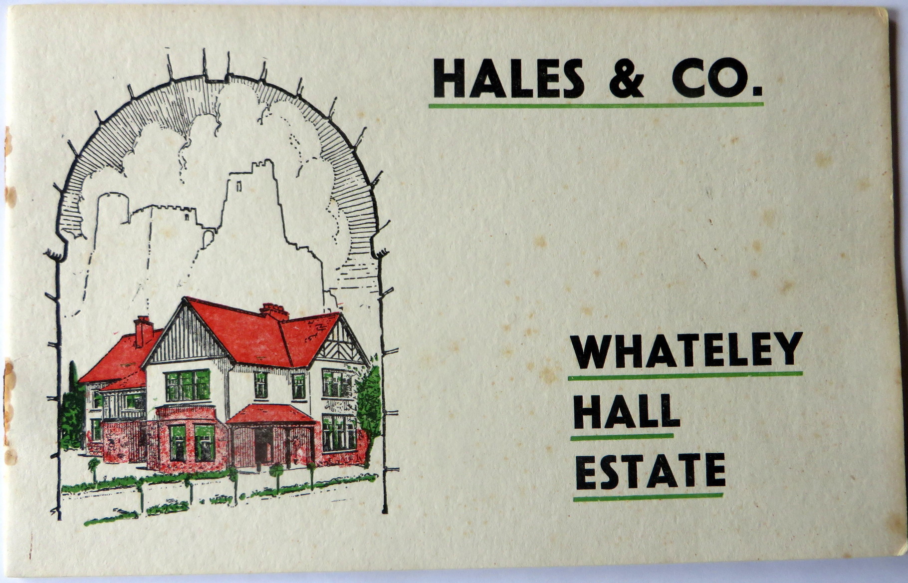 New houses the Whateley Hall Estate Castle Bromwich History for