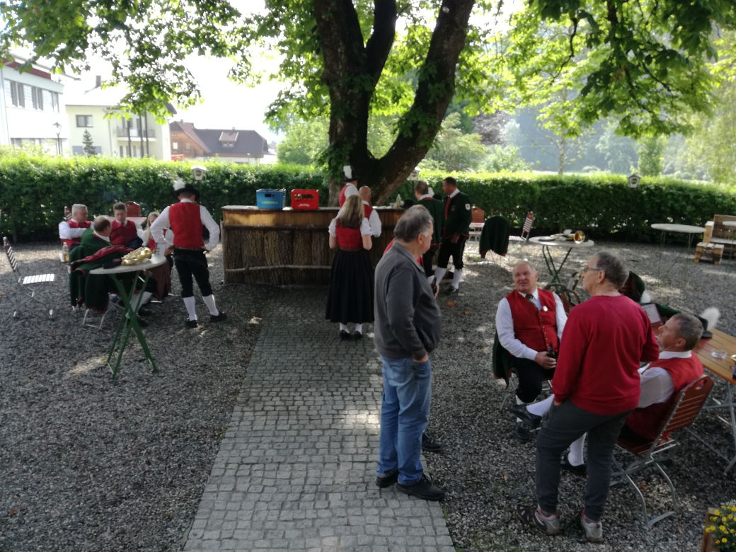 Letzte Station beim Landgasthof zum Scheiber. Vielen Dank an alle für die Bewirtung!