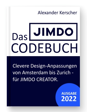 Das Codebuch für JIMDO Designanpassungen