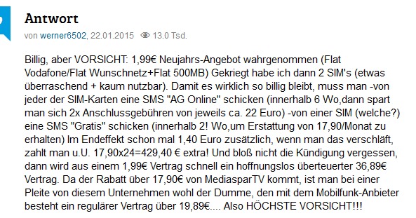 Vertrag mit Haken und Ösen
