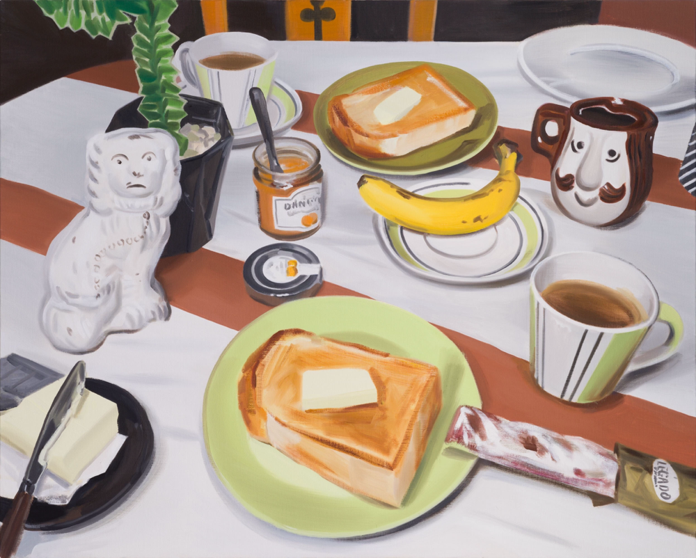 Breakfast 2023 Oil on canvas 81 x 100.7 cm       31 7/8 x 39 5/8 in