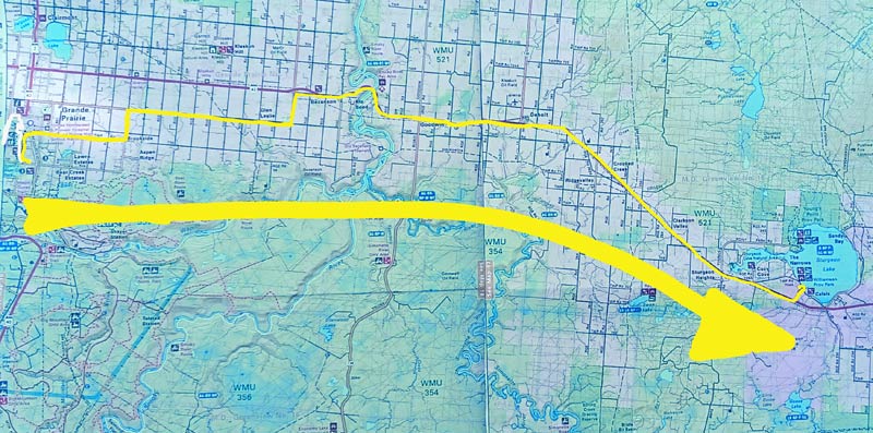 Map 23: Grande Prairie - Williams Prov. Park