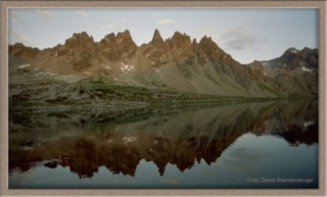 A0098 Abendrot am Hüenersee,Klosters.CH