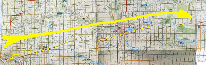 Map 53: Lethbridge - Grassy Lake