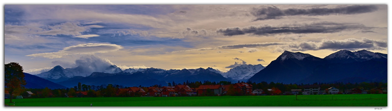 CH1147.Alpenpanorama von Uetendorf