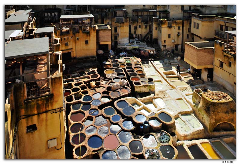 Fès.Tanneries