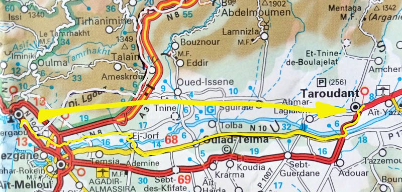 Map 152: Agadir - Taroudant