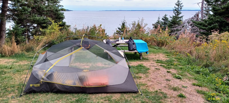CA. My tent at Battery Provincial Park