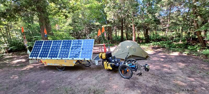 CA. Solatrike at Pancake Bay Camp