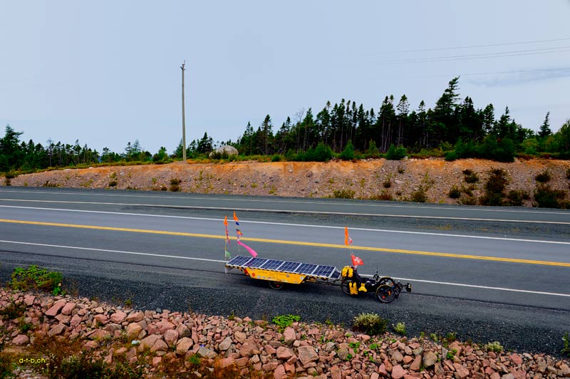 Solatrike on the way to St. John's